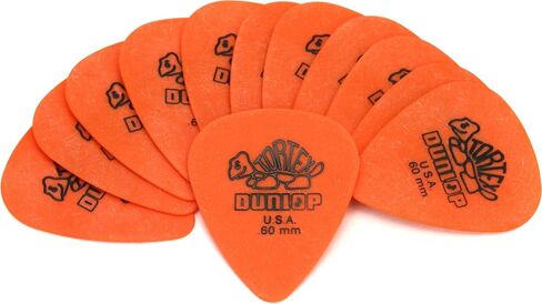 أعواد جيتار قياسية من Dunlop Tortex - .60 ملم برتقالي (12 حزمة) (5 عبوات) in Kuwait