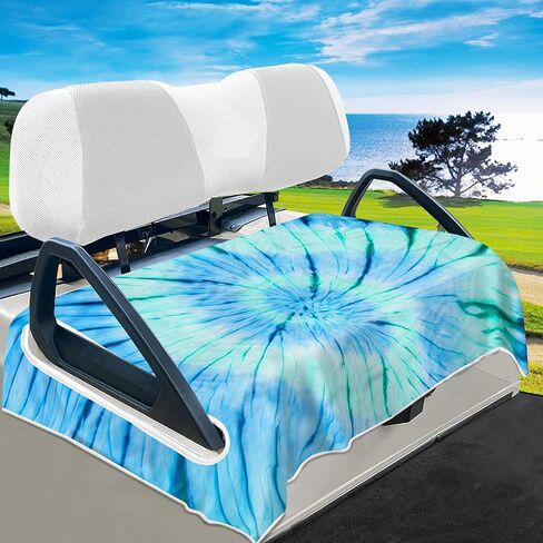 YOKYHOM Golf Cart Seat Covers, Classic Style Golf Cart Seat Towel Blanket Keeps Seat Comfortable and Clean, 100% Microfiber, Suits Yamaha, EZGO, Club Car and More 2-Seat Golf Carts, 51''x 31'' in Kuwait