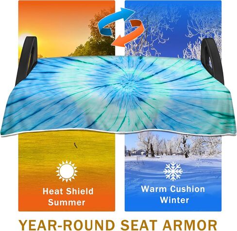 YOKYHOM Golf Cart Seat Covers, Classic Style Golf Cart Seat Towel Blanket Keeps Seat Comfortable and Clean, 100% Microfiber, Suits Yamaha, EZGO, Club Car and More 2-Seat Golf Carts, 51''x 31'' in Kuwait