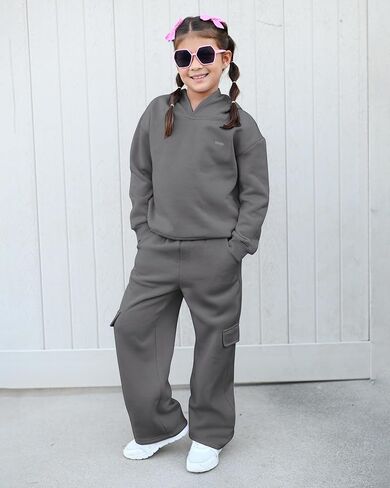 Stelle Girls 2 Pieces Athletic Sweatsuit Casual Sweatshirts and Pants Long Sleeve Pull Over Outfits Sets in Saudi Arabia