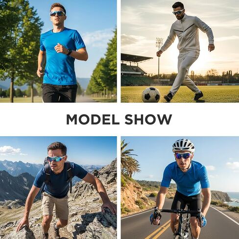 Cycling Glasses for Men Women Youth, UV Protection Sports Sunglasses for Running Climbing Bike Baseball Softball Golf in Saudi Arabia
