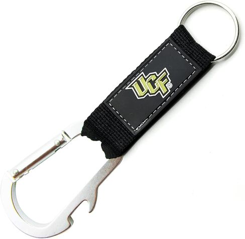 مجموعة Pro Specialities Group Central Florida Knights Keychain Carabiner Wordmark باللون الأسود in Saudi Arabia