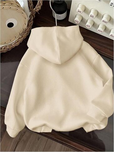 Floerns Girl's Y2k Cheetah Print Hoodie Pullovers Long Sleeve Drop Shoulder Sweatshirt in Saudi Arabia
