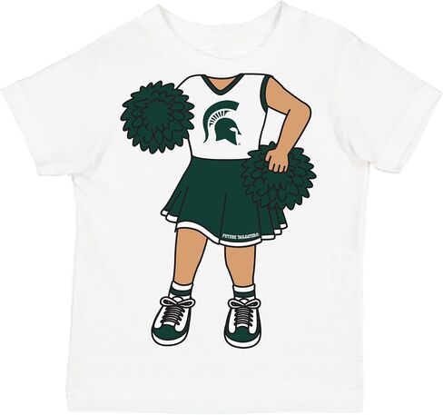 Michigan State University Spartans Heads Up! Cheerleader Baby/Toddler T-Shirt in Saudi Arabia
