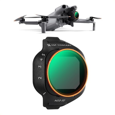 مجموعة مرشحات K&F CONCEPT ND/PL متوافقة مع DJI Mini 5 Pro، 6 عبوات CPL ND4&PL ND8&PL ND16&PL ND32&PL ND64&PL ملحقات عدسات بدون طيار ذات كثافة محايدة، زجاج بصري عالي الدقة متعدد الطبقات in Saudi Arabia