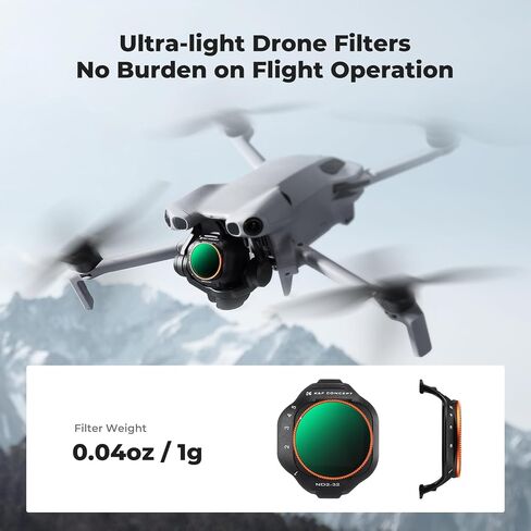مجموعة مرشحات K&F CONCEPT ND/PL متوافقة مع DJI Mini 5 Pro، 6 عبوات CPL ND4&PL ND8&PL ND16&PL ND32&PL ND64&PL ملحقات عدسات بدون طيار ذات كثافة محايدة، زجاج بصري عالي الدقة متعدد الطبقات in Saudi Arabia