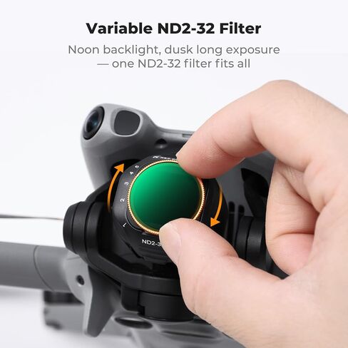 مجموعة مرشحات K&F CONCEPT ND/PL متوافقة مع DJI Mini 5 Pro، 6 عبوات CPL ND4&PL ND8&PL ND16&PL ND32&PL ND64&PL ملحقات عدسات بدون طيار ذات كثافة محايدة، زجاج بصري عالي الدقة متعدد الطبقات in Saudi Arabia