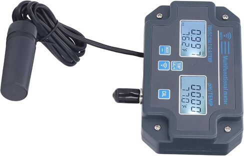 EVGATSAUTO PHW3988 Multiparameter Water Quality Tester - Real-Time Data & Auto-Correct - Online Monitor for Food Processing, Labs - ABS - 130x77 (US Plug 110V) in Saudi Arabia