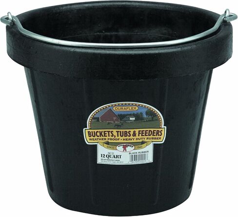 Little Giant® Rubber Pail | All-Purpose Heavy Duty Rubber Bucket | Water Bucket | 8 Quarts in Saudi Arabia