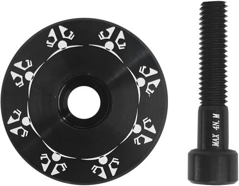 Bike Headset Cap with Aluminum Bolts 1-1/8 Stem Top Cap with Aluminum Alloy Bolt for MTB, Road Bike in Kuwait