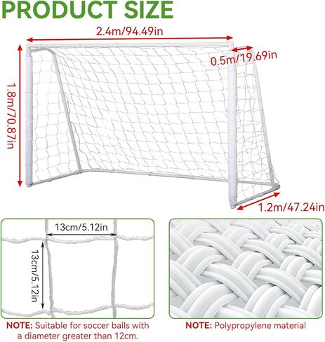 Soccer Goal Net, Soccer Replacement Goal Nets Sports Soccer Goal Post Net Full Size Football Goal Post Netting for Sports Match Training in Saudi Arabia