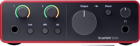Focusrite Scarlett 2i2 Studio 4th Gen USB Audio Interface Bundle with StreamEye Boom Arm Mic Stand Desktop Mount, Detachable Clip, Professional Grade XLR Cable, Microphone Pop Filter and Cable Ties in Saudi Arabia