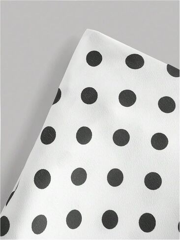 Gorglitter Women's Polka Dots الطويل تنانير تتدفق الأنبوب تنورة سببية عالية الخصر in Kuwait