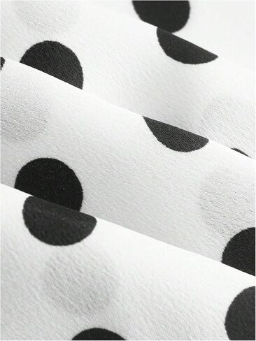 Gorglitter Women's Polka Dots الطويل تنانير تتدفق الأنبوب تنورة سببية عالية الخصر in Kuwait