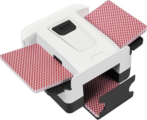 ماكينة خلط البطاقات الأوتوماتيكية من SirShop لعدد 1-2 من الطوابق، ماكينة خلط بطاقات اللعب مع ضغطة واحدة تلقائية، آلة خلط البطاقات المحمولة للبوكر، لعبة ورق، سكيب بو، المرحلة 10 والمزيد in Kuwait