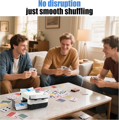 ماكينة خلط البطاقات الأوتوماتيكية من SirShop لعدد 1-2 من الطوابق، ماكينة خلط بطاقات اللعب مع ضغطة واحدة تلقائية، آلة خلط البطاقات المحمولة للبوكر، لعبة ورق، سكيب بو، المرحلة 10 والمزيد in Kuwait