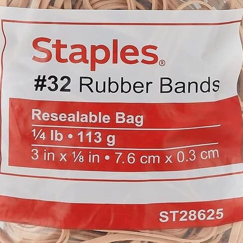 Staples 646093 الاقتصاد نطاقات المطاط الحجم #32 1/4 رطل. in Saudi Arabia