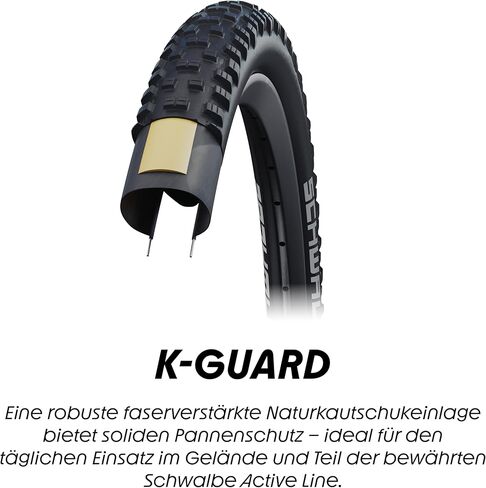 شوالبي تاف توم أكتيف لاين MTB Reifen // 60-559 (26x2,35 بوصة) K-Guard in Saudi Arabia
