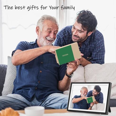إطار صورة رقمي Frameo مقاس 10.1 بوصة، إطار صور رقمي ذكي WiFi مع ذاكرة 32 جيجا، شاشة لمس عالية الدقة، تدوير تلقائي، عرض شرائح in Kuwait