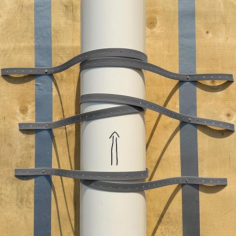 Plastic Hanger Strap 3/4 Inch x 30 FT Reinforced Flexible Hanger Strap for Pipe & Ducts Securing in Plumbing & HVAC, Gray in Kuwait