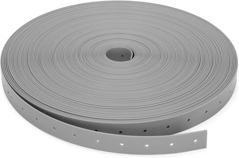 Plastic Hanger Strap 3/4 Inch x 30 FT Reinforced Flexible Hanger Strap for Pipe & Ducts Securing in Plumbing & HVAC, Gray in Kuwait