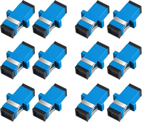 Fiber Optic Connector-Optical Fiber Coupler Kit Including 51 Singlemode Adapters-for LC Sx/Dx ST SC/UPC SC/APC Fibre Cables-with Case, for Data Transmission in Saudi Arabia