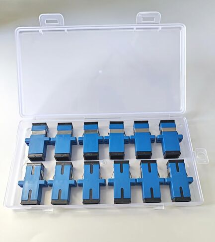 Fiber Optic Connector-Optical Fiber Coupler Kit Including 51 Singlemode Adapters-for LC Sx/Dx ST SC/UPC SC/APC Fibre Cables-with Case, for Data Transmission in Saudi Arabia