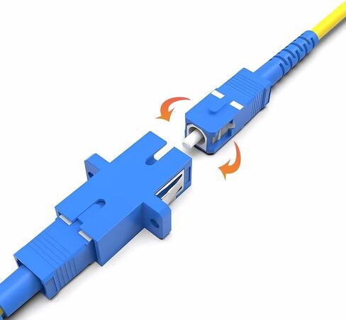 Fiber Optic Connector-Optical Fiber Coupler Kit Including 51 Singlemode Adapters-for LC Sx/Dx ST SC/UPC SC/APC Fibre Cables-with Case, for Data Transmission in Saudi Arabia