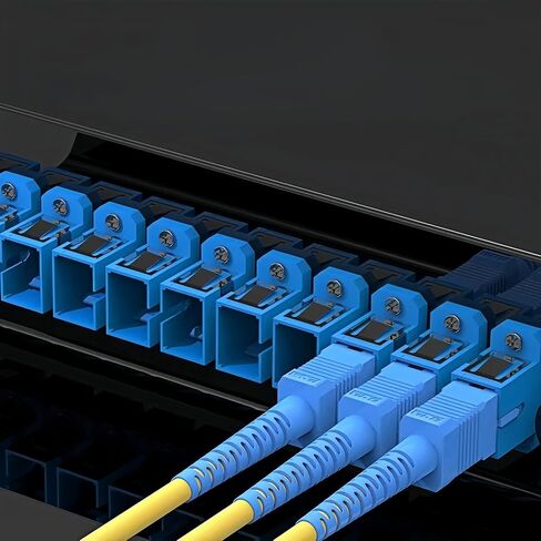 Fiber Optic Connector-Optical Fiber Coupler Kit Including 51 Singlemode Adapters-for LC Sx/Dx ST SC/UPC SC/APC Fibre Cables-with Case, for Data Transmission in Saudi Arabia