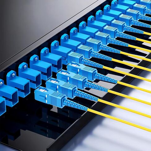 Fiber Optic Connector-Optical Fiber Coupler Kit Including 51 Singlemode Adapters-for LC Sx/Dx ST SC/UPC SC/APC Fibre Cables-with Case, for Data Transmission in Saudi Arabia