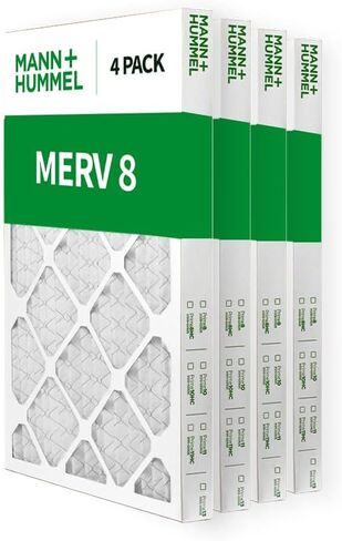 20x25x4 MERV 8 Pleated HVAC AC Furnace Air Filters. 2 Pack. (Exact Size: 19.5 x 24.5 x 3.75 Inches) in Saudi Arabia