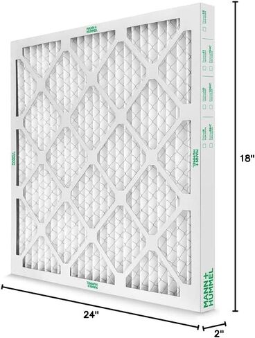 20x25x4 MERV 8 Pleated HVAC AC Furnace Air Filters. 2 Pack. (Exact Size: 19.5 x 24.5 x 3.75 Inches) in Saudi Arabia