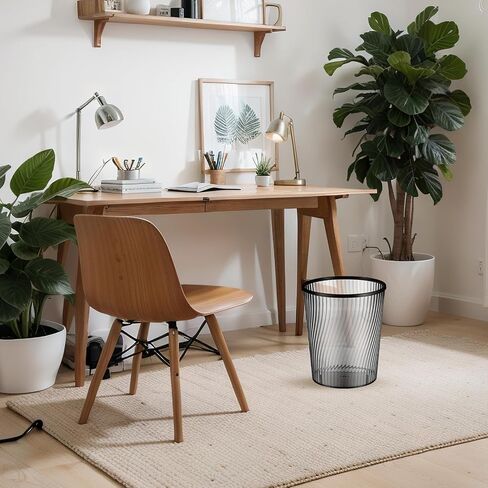 Honeydak 2 Pack Gold Garbage Can Lightly Threaded Trash Can Plastic Vertical Gold Translucent Trash 12l Large Capacity for Bathroom Bedroom Office Decorative 8. 39 x 9. 84 Inch in Saudi Arabia