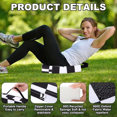 Chunful 2 Pcs Stadium Seat Cushions 2.56'' Extra Thick Portable Water-Repellent Bleacher Seat Cushions with Handle Bleacher Pads for Outdoor Sports Event Concert Office Chair Beach in Saudi Arabia