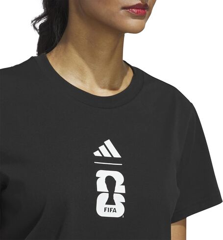 تي شيرت Adidas للسيدات لكأس العالم FIFA 26™ برسومات كرة المباراة in Saudi Arabia