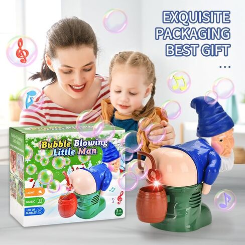 Bubble Blowing Santa,Automatic Bubble Blower Toy with Music & Flashing Lights,Funny Santa Bubble Maker for Indoor & Outdoor Fun for Kids (Santa Claus) in Saudi Arabia