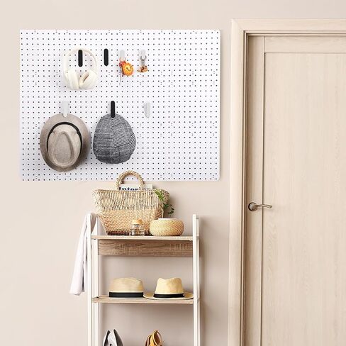 10 Pcs Pegboard Accessories Clips White Pegboard Clips Metal Accessories Hooks Attachment for Crafts Kitchen Bathroom Living Room Office Wall Organize Storage Display Decoration (White) in Saudi Arabia
