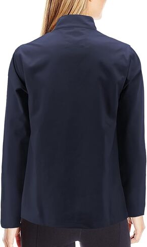 vkwear Women's Classic Soft Shell Water Resistant Fleece Lined Zipper Track Jacket (Silver, XL) in Kuwait