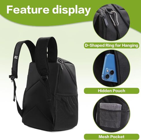 Lite Disc Golf Bag, Disc Golf Backpack Holds Over 18 Discs, with Foldable Support Panels & Accessories Pouch & Water Bottle Holder in Saudi Arabia