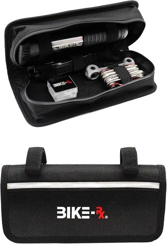 Bike Repair Kit Tool Bag – 16-in-1 Multitool, 120PSI Mini Pump, Tire Levers, Patches, Saddle Bag for Road, Mountain, and E-Bikes, Portable Tool Kit for Emergencies & Repairs in Saudi Arabia