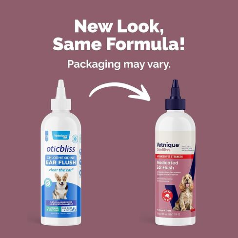 Vetnique Oticbliss Dog Ear Infection Treatment & Ear Cleaner Flush 6oz in Saudi Arabia