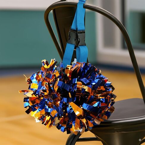 2 حزمة بوم بوم حامل لمقدمي المشجعين - ملحقات حزمة حقيبة ظهر قابلة للتعديل ل POMS Cheer - تشجيع POM Holder Gear For Cheer Teams in Kuwait