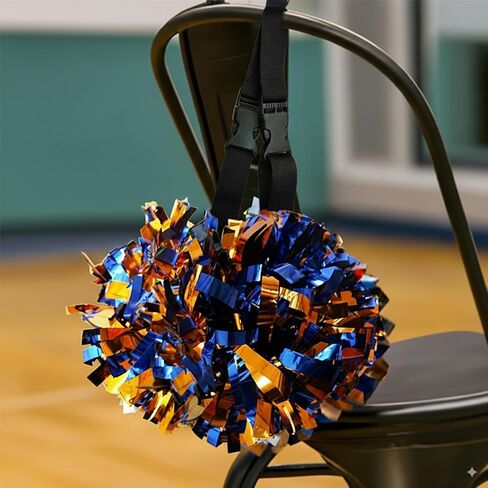 2 Pack Pom Pom Holder for Cheerleaders – Adjustable Backpack Strap Accessory for Cheer Poms - Cheerleading Pom Holder Cheer Gear for Cheer Teams in Saudi Arabia