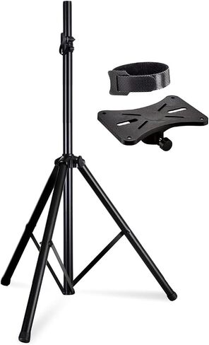5 Core Adjustable Speaker Stand Tripod – Height 40 to 72 Inches, Max Load 100 lbs Heavy Duty Portable PA DJ Studio Monitor Mount w 35mm Compatible Insert for Stage & Home Use (Black) – SS ECO 1PK BLK in Saudi Arabia