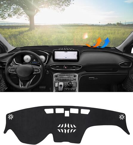 Dash Cover for Toyota Sienna 2011-2014 Accessories Black Flannel Dashboard Cover Mat Car Dashboard UV Sun Protection in Saudi Arabia