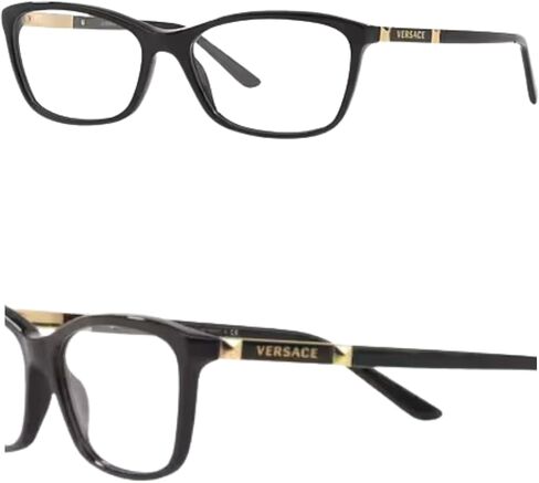 Versace VE3186 Non-Polarized Glasses for Women - Butterfly Acetate Frame with Temples, eShades Eyewear Kit Included in Saudi Arabia