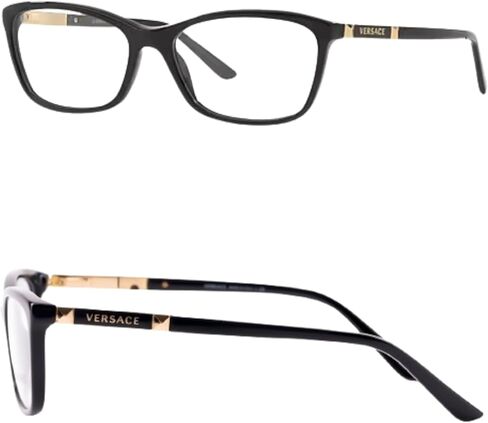 Versace VE3186 Non-Polarized Glasses for Women - Butterfly Acetate Frame with Temples, eShades Eyewear Kit Included in Saudi Arabia