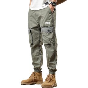 XYXIONGMAO Functional Sweatpants Cargo Tactical Techwear Harem Pants Hip Hop Slacks Streetwear Joggers Overalls for Men in Kuwait