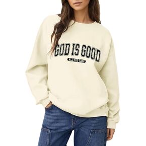 Christian Sweatshirt for Women Jesus Faith Religious Tops Bible Verse Pullover in Saudi Arabia