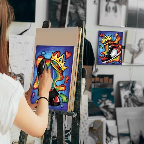 VALLSIP 2 Pack Canvas Painting Kit 8X10 Pre Drawn Canvas Couples Date Night in Kuwait